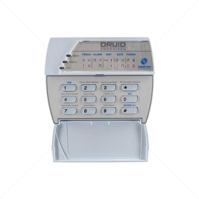 Keypad - LCD For DRUID - 1 zone (o Nail-in Anchors)