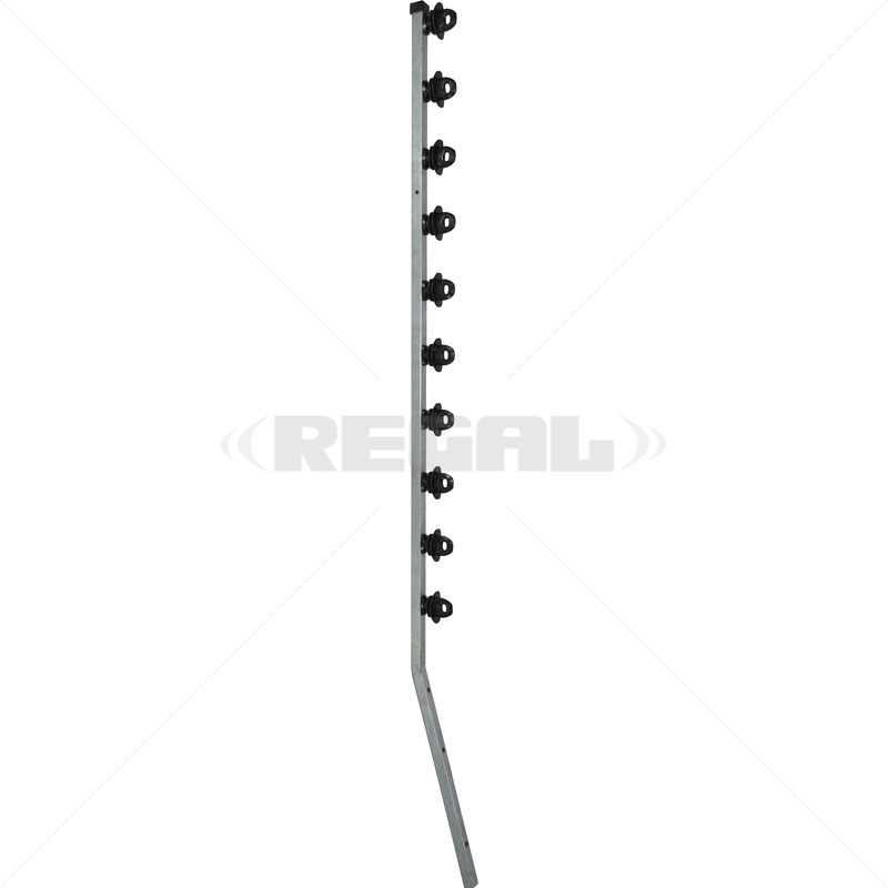 Fence Pole 10Line SQT Jurass Galv Angled
