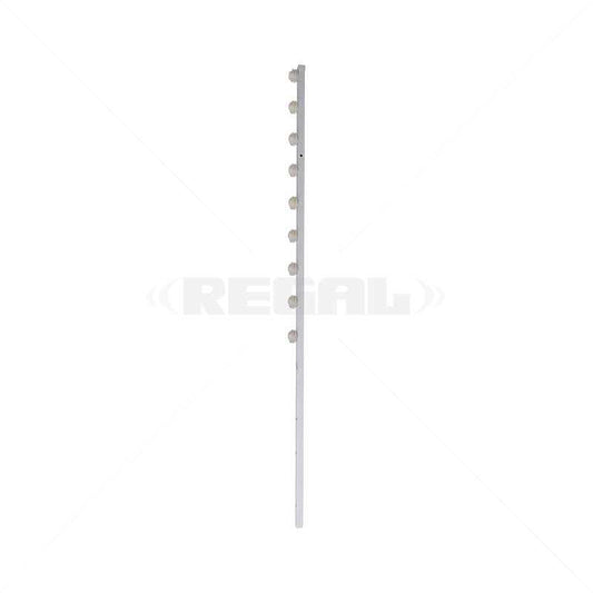 Nemtek Fence Pole - 10Line Square Tube Straight White