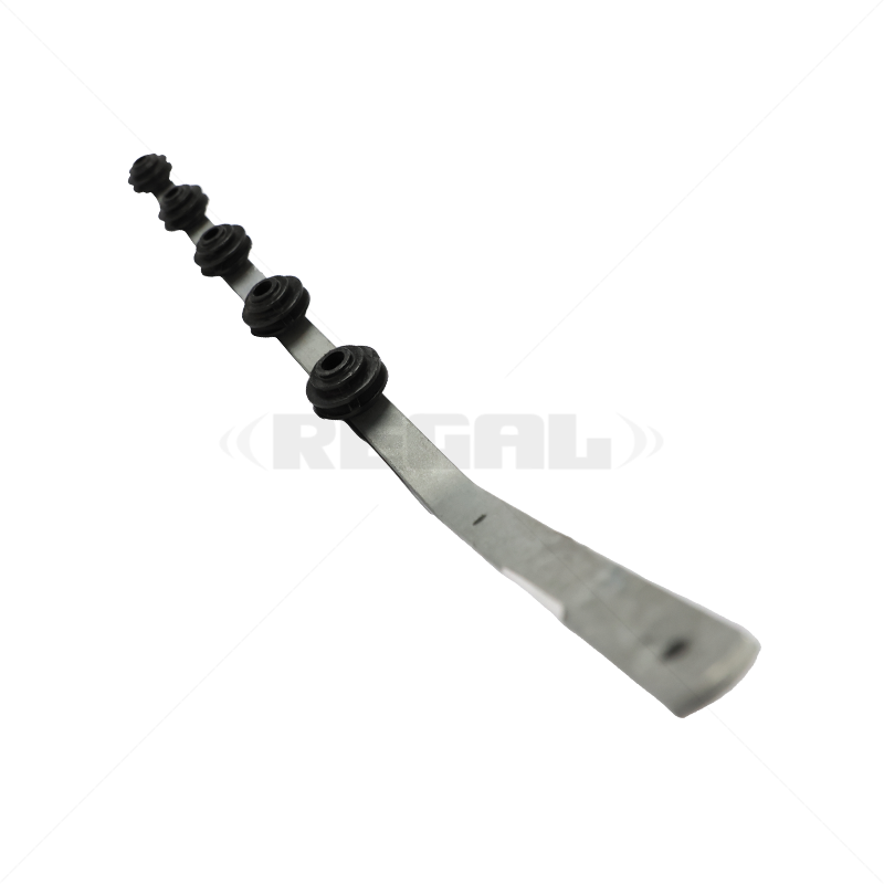 F/Pole - 5Line Flat Bar Angle Galv BB
