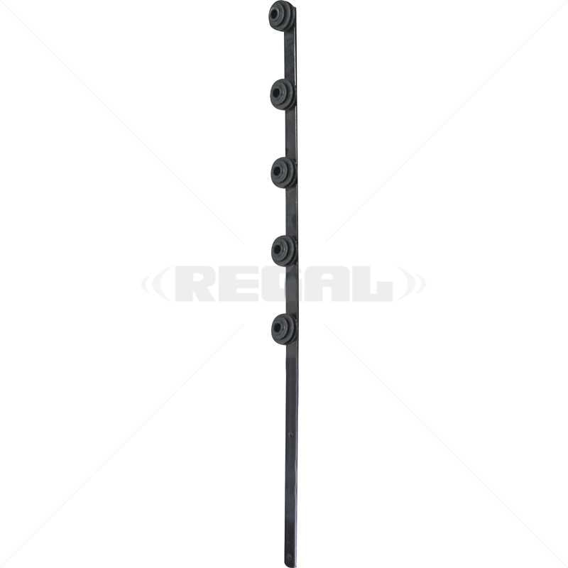 F/Pole - 5Line Flat Bar Black