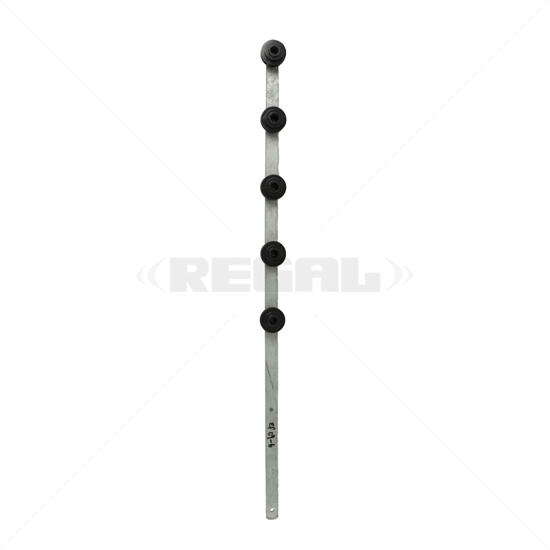 Nemtek Fence Pole - 5Line Flat Bar Galvanised BB