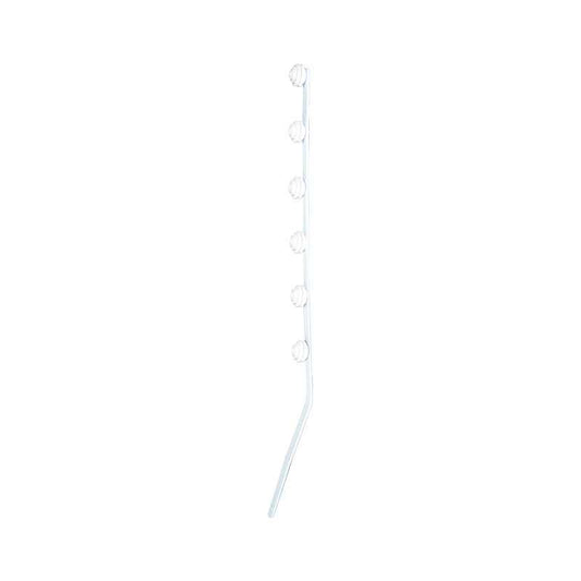 Nemtek Fence Pole - 6Line Flat Bar Angled White