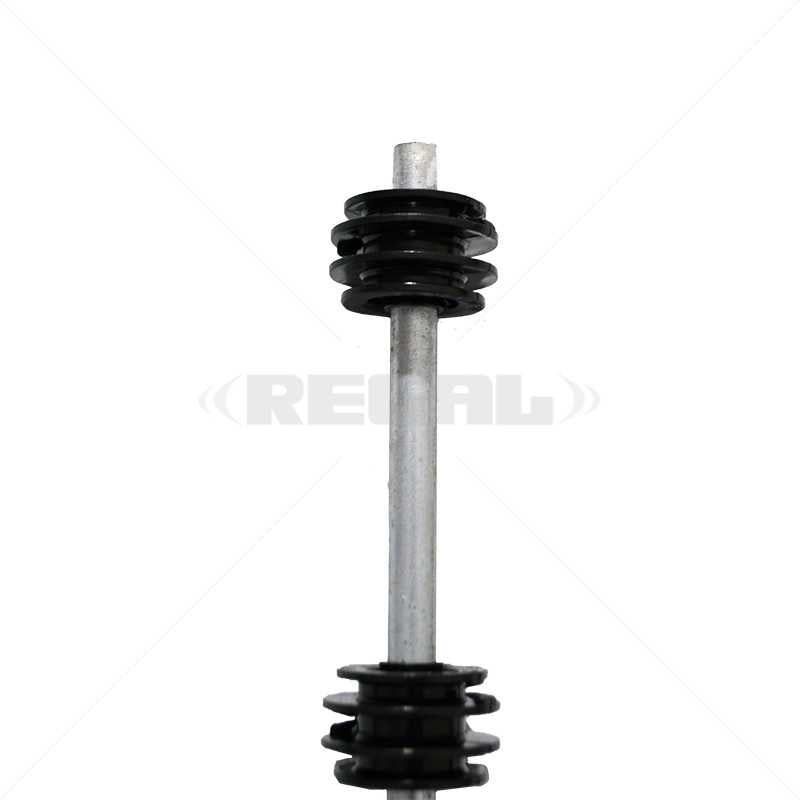F/Pole - 6Line Round Galv BB