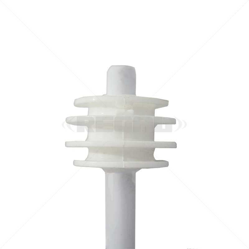 F/Pole - 6Line Round White
