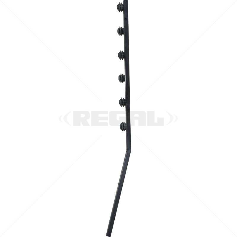 F/Pole - 6Line Angle Tube Black