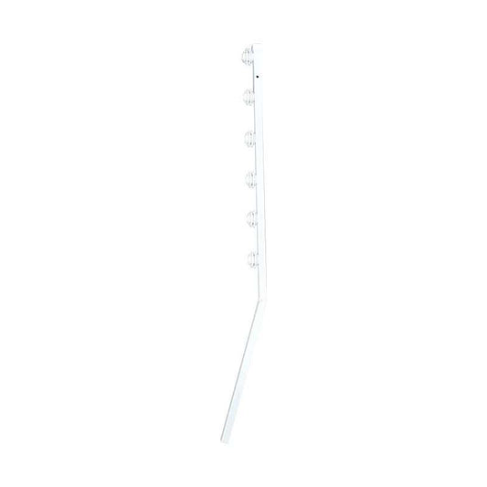 Nemtek Fence Pole - 6Line Square Tube Angled White