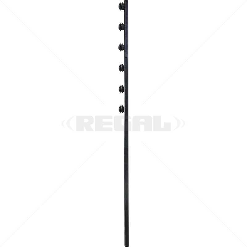 F/Pole - 6Line Straight Tube Black