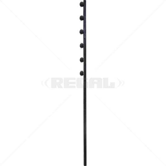 F/Pole - 6Line Straight Tube Black