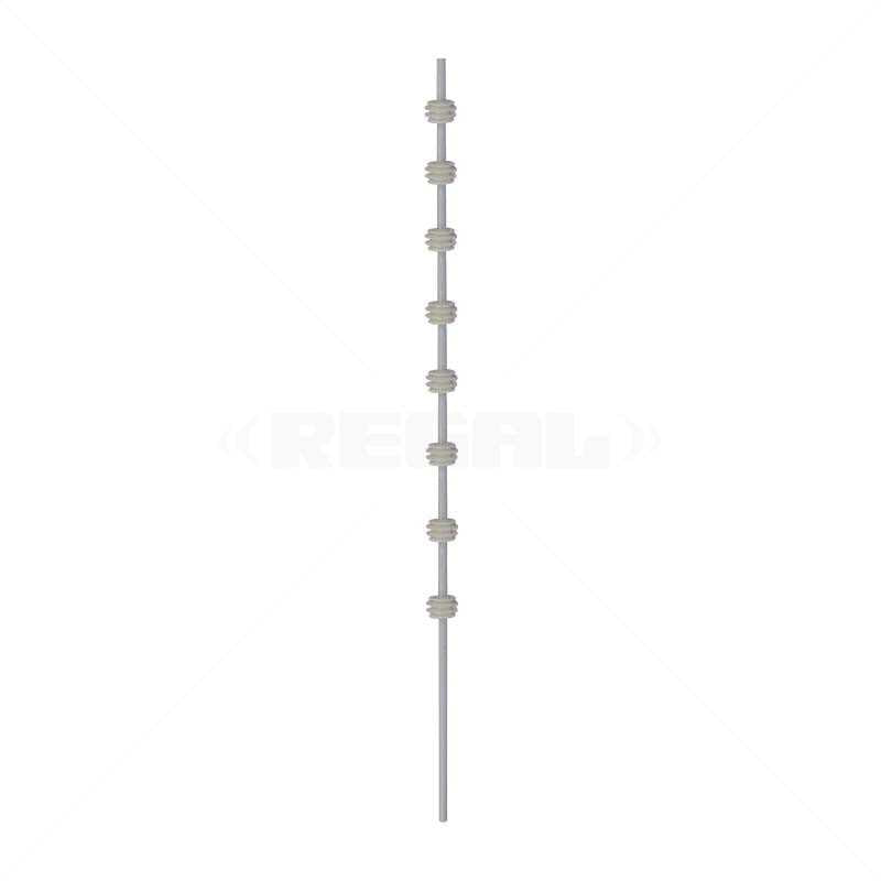 Nemtek Fence Pole  - 8Line Round Bar White