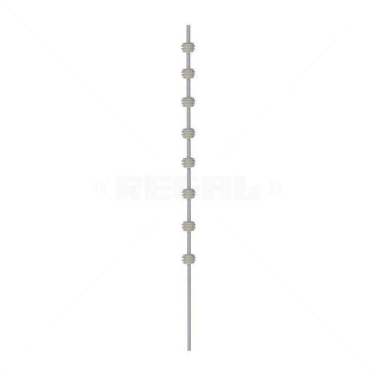 Nemtek Fence Pole  - 8Line Round Bar White