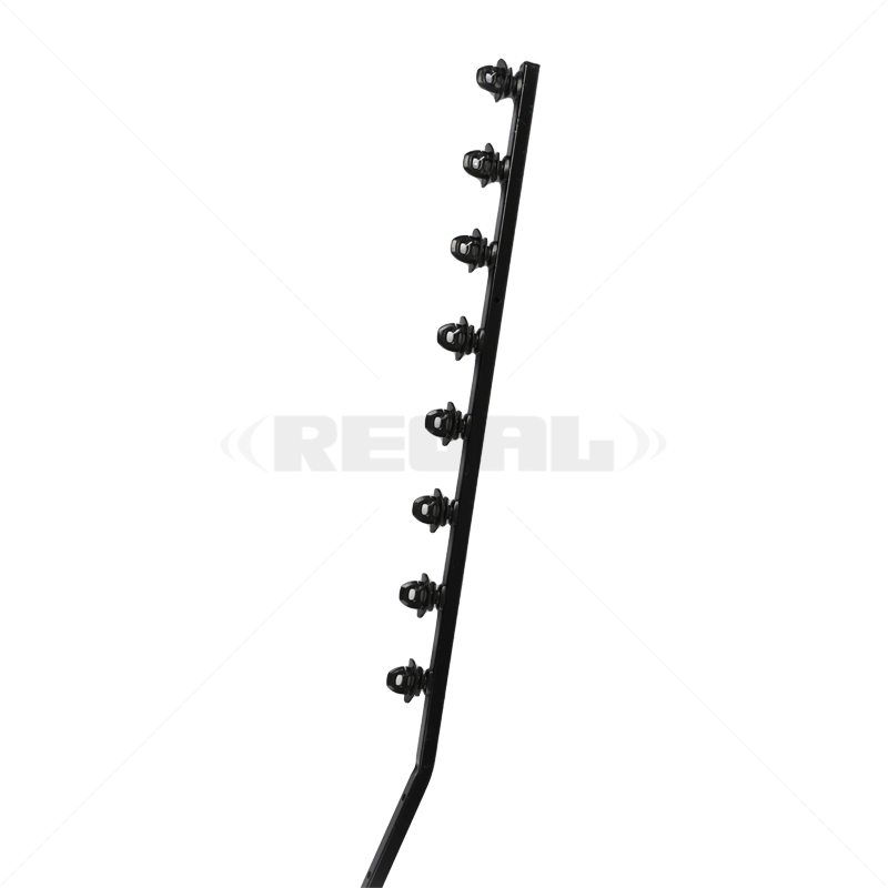 Nemtek Fence Pole-8Line SQT Juras Galv P/Coat Angled B/B