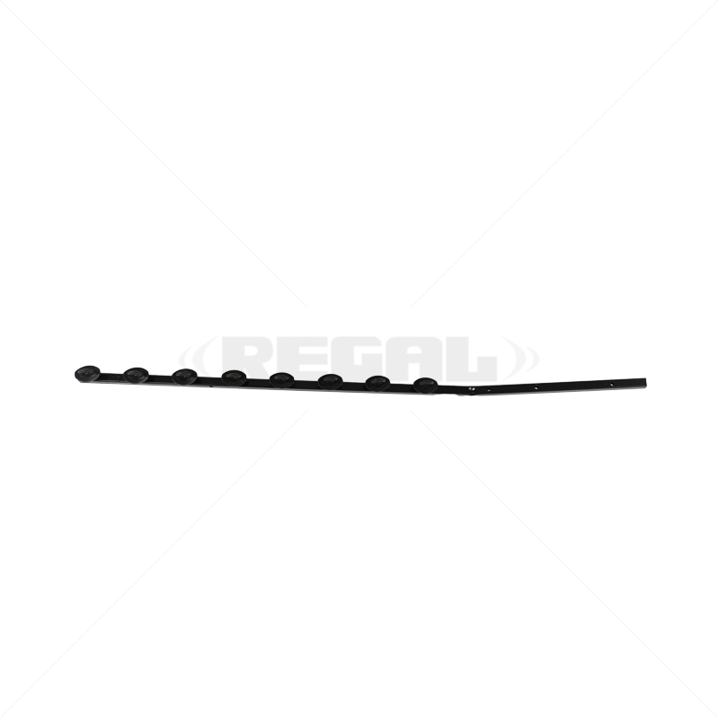 Nemtek Fence Pole-8Line SQT Juras Galv P/Coat Angled B/B