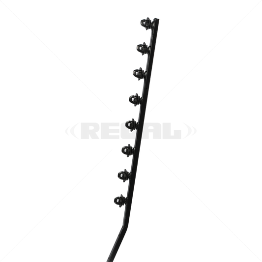 Nemtek Fence Pole-8Line SQT Juras Galv P/Coat Angled B/B