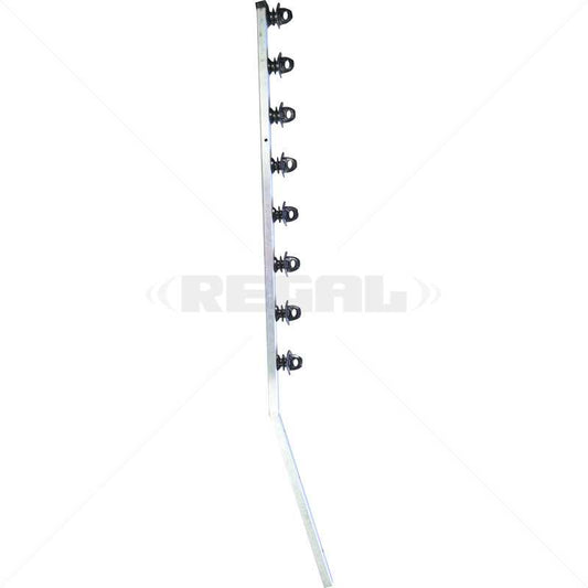 Fence Pole 8Line SQT Jurass Galv Angled