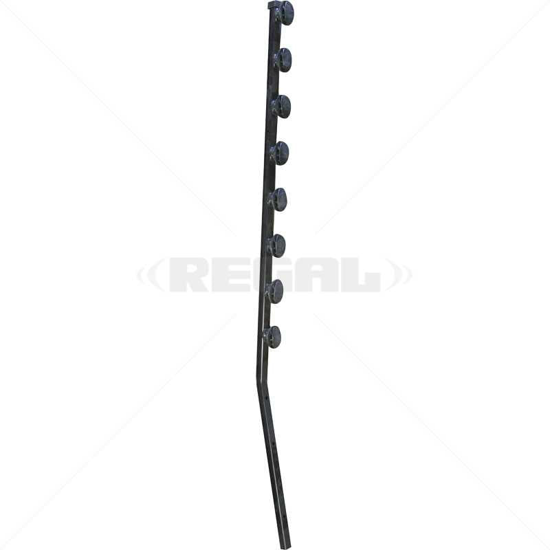 F/Pole - 8Line Angle Tube Shield Black