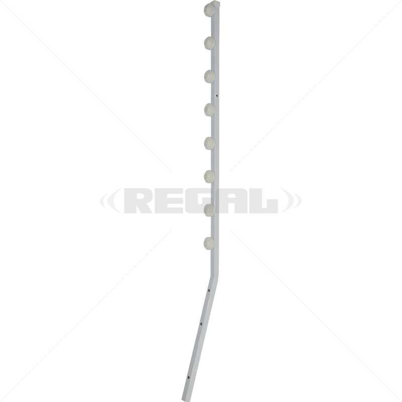 F/Pole - 8Line Angle Tube White (Contact)