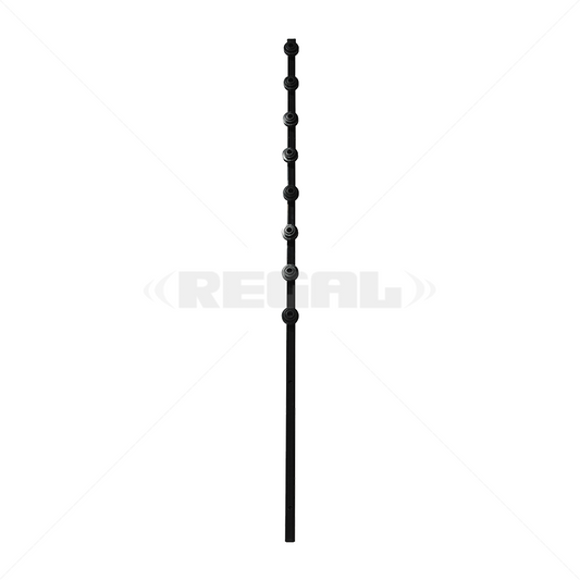 F/Pole - 8Line Straight Tube Black (Special)
