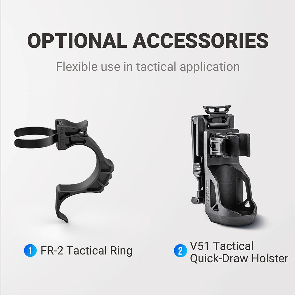 Nextorch TA30C Max One-Step Strobe Tactical Flashlight - 3000 Lumens