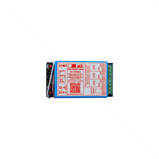 Nice 3Ch Rolling Code Receiver Condo 434mHz