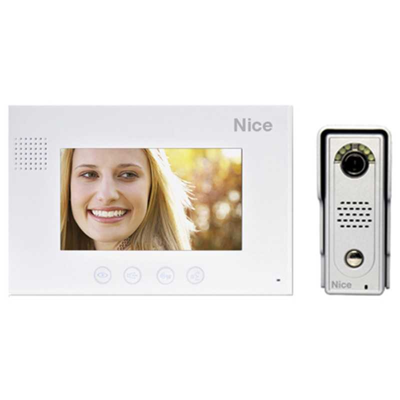 NICE 7" Colour Video Intercom Kit incl D