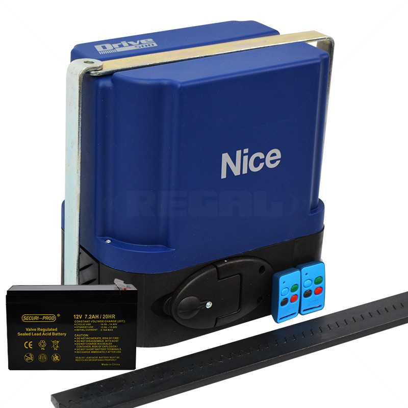 Nice Drive 500 Kit + 4m Steel Rack + 2x