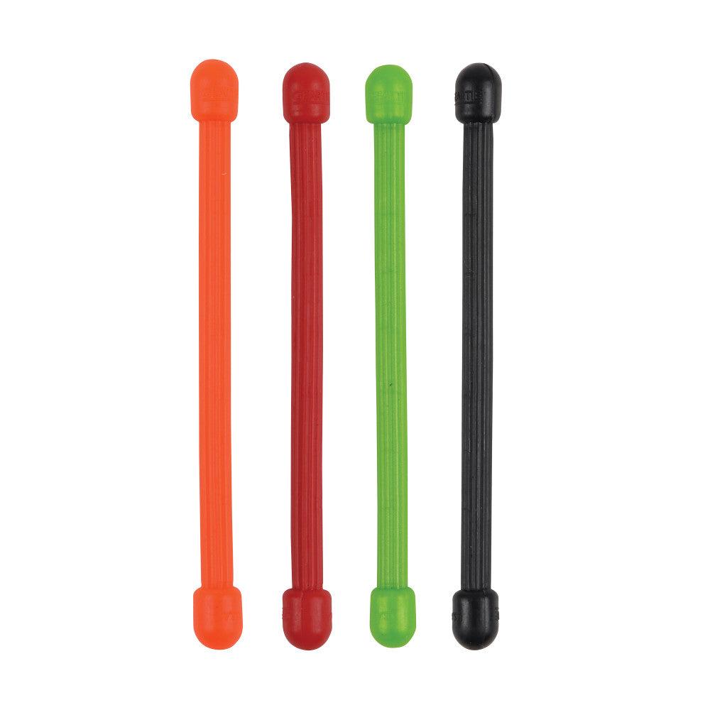Nite Ize Gear Tie Reusable Rubber Twist Tie 3in - 4 Pack - Assorted