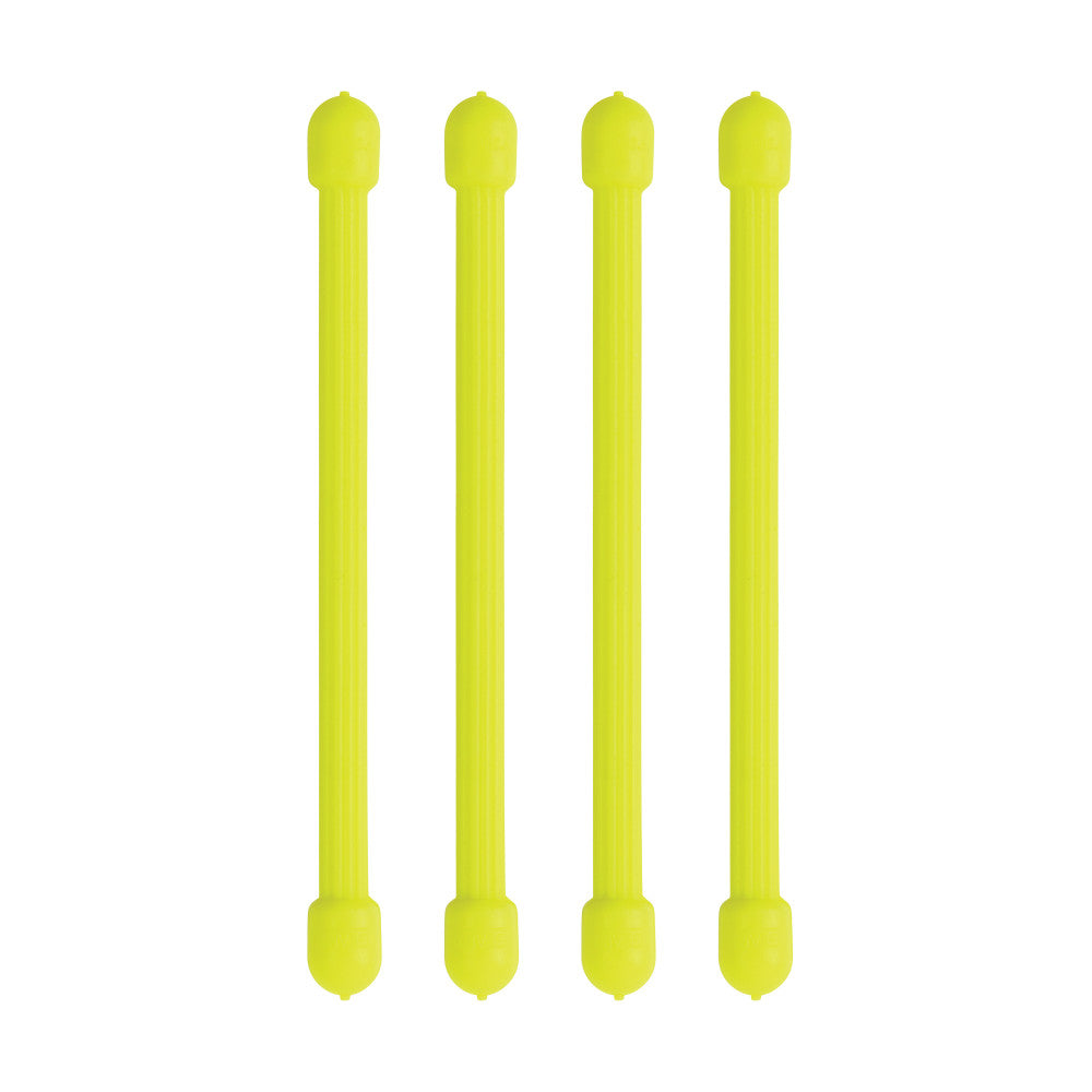 Nite Ize Gear Tie Reusable Rubber Twist Tie 3in - 4 Pack - Neon Yellow
