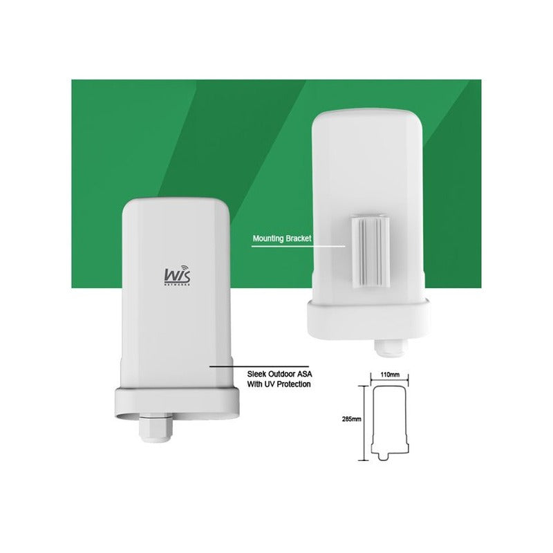 Wisnetworks 2.4GHz Outdoor Wireless CPE 10dBi (300Mbps)
