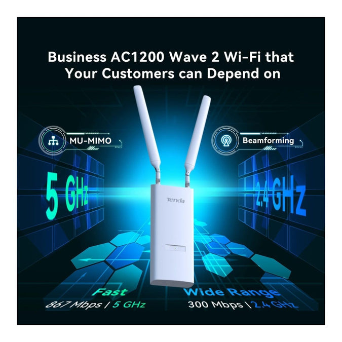 TENDA AC1200 2.4-5Ghz Dual Band Wi-Fi AP