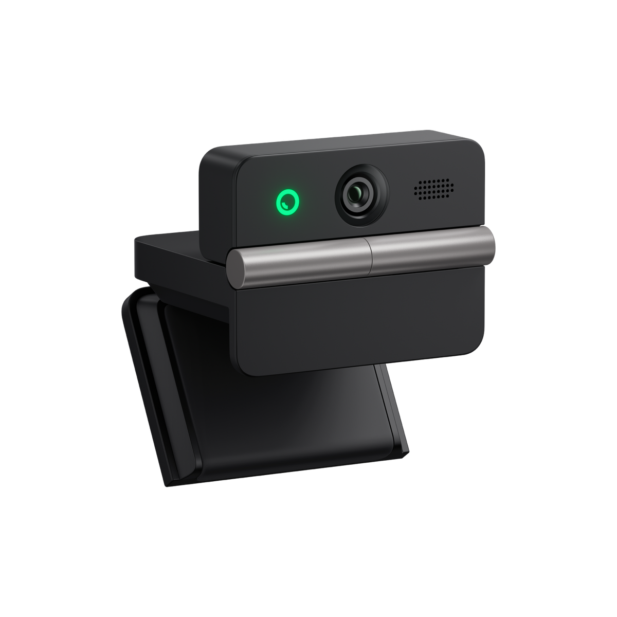 OBSBOT Meet Flip AI 4K webcam — right angled view