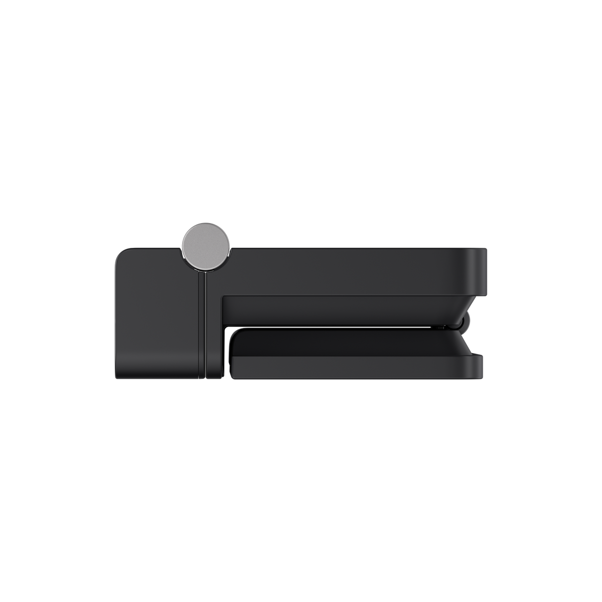 OBSBOT Meet Flip AI 4K webcam — folded, side view