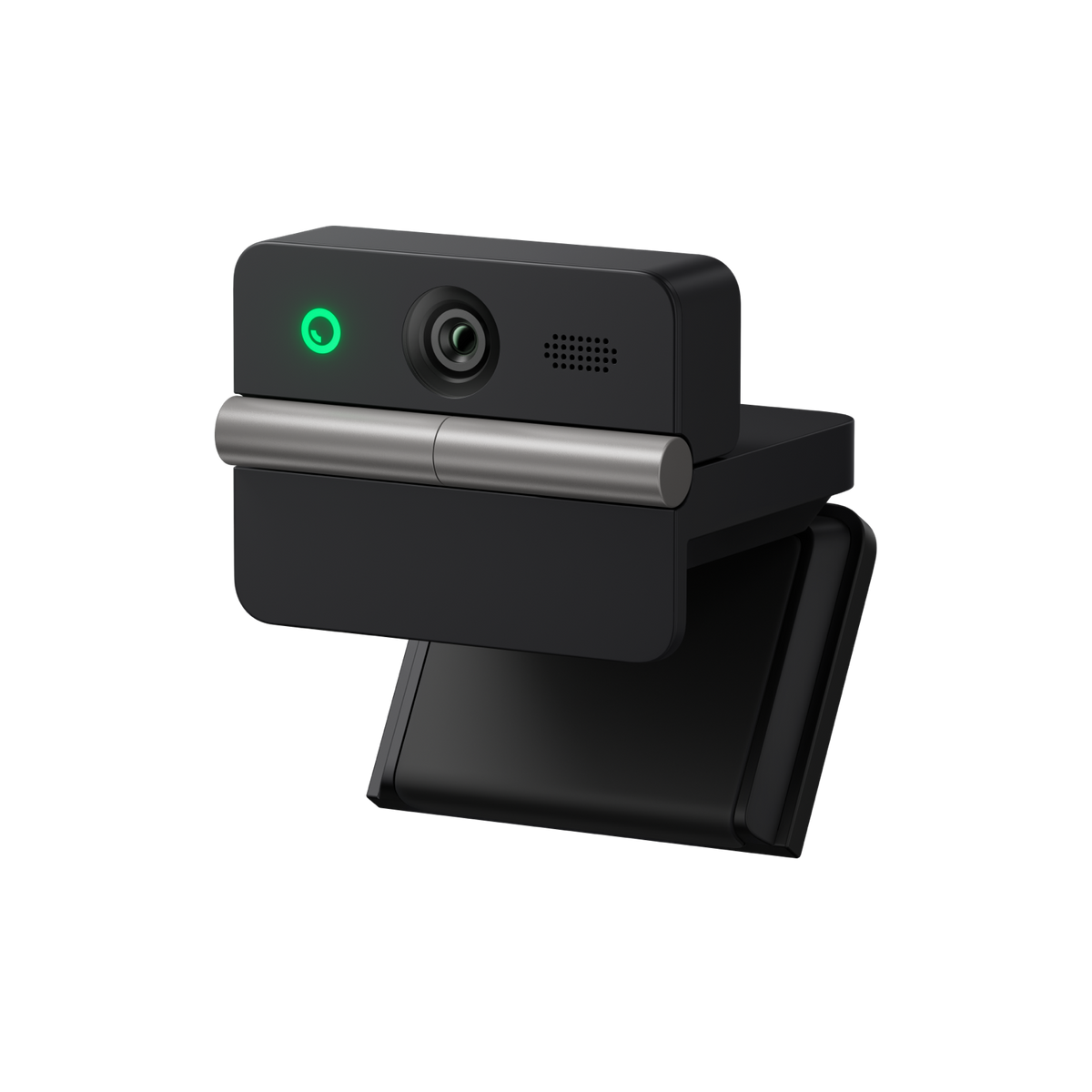 OBSBOT Meet Flip AI 4K webcam — left angled view