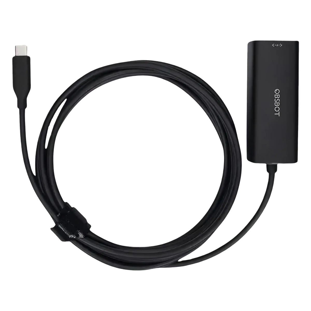OBSBOT USB-C to Ethernet Adapter with its USB-C lead