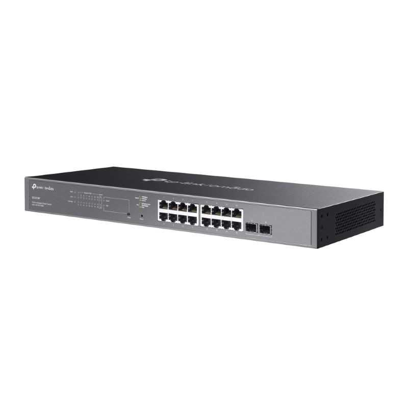 Omada 18 Port Gigabit Smart Switch with 16-Port PoE + 2 SFP Ports