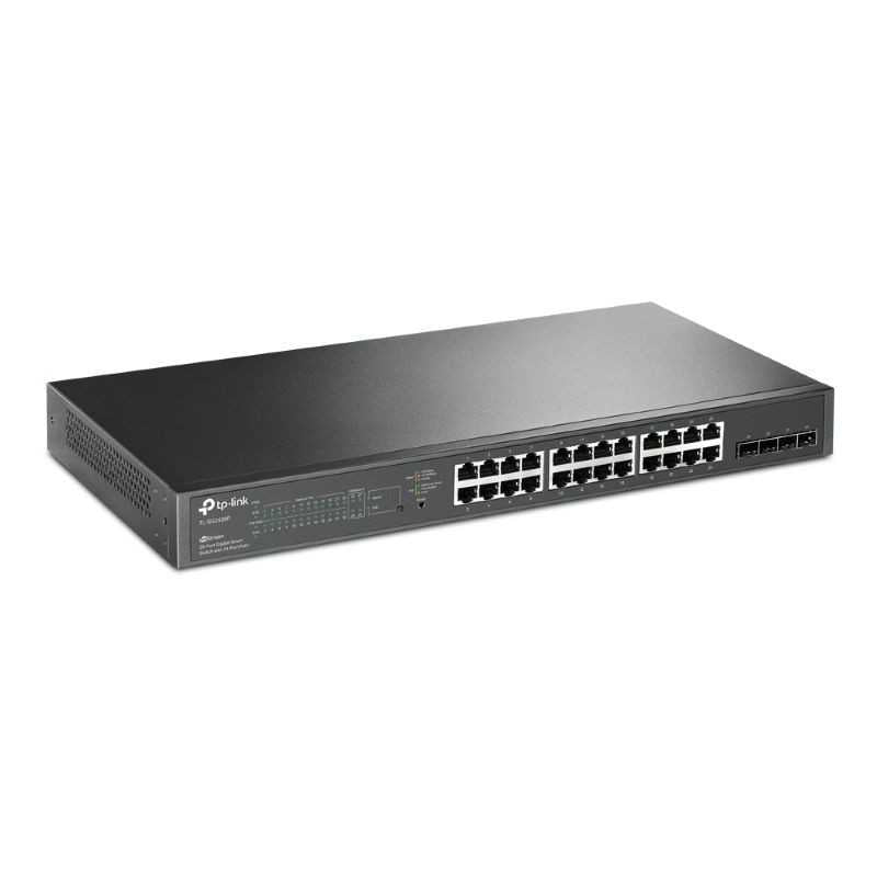 Omada 28 Port Gigabit Smart Switch with 24-Port PoE + 4 SFP Ports