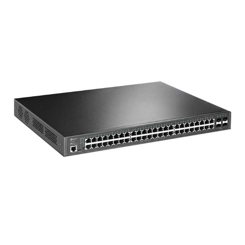 Omada 52 Port Gigabit L2+ Managed Switch, 48-Port PoE + 4 SFP Ports