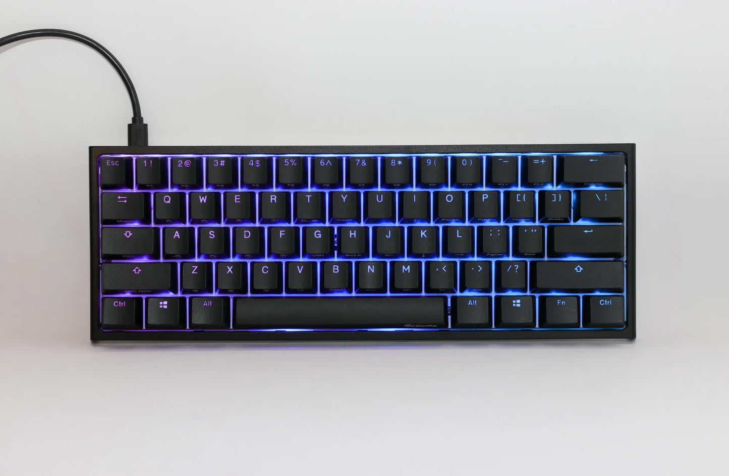 Ducky Keyboard One 2 Pro 60% Mechanical Keyboard; RGB; PBT Double Shot Keycaps   - Cherry Silver.