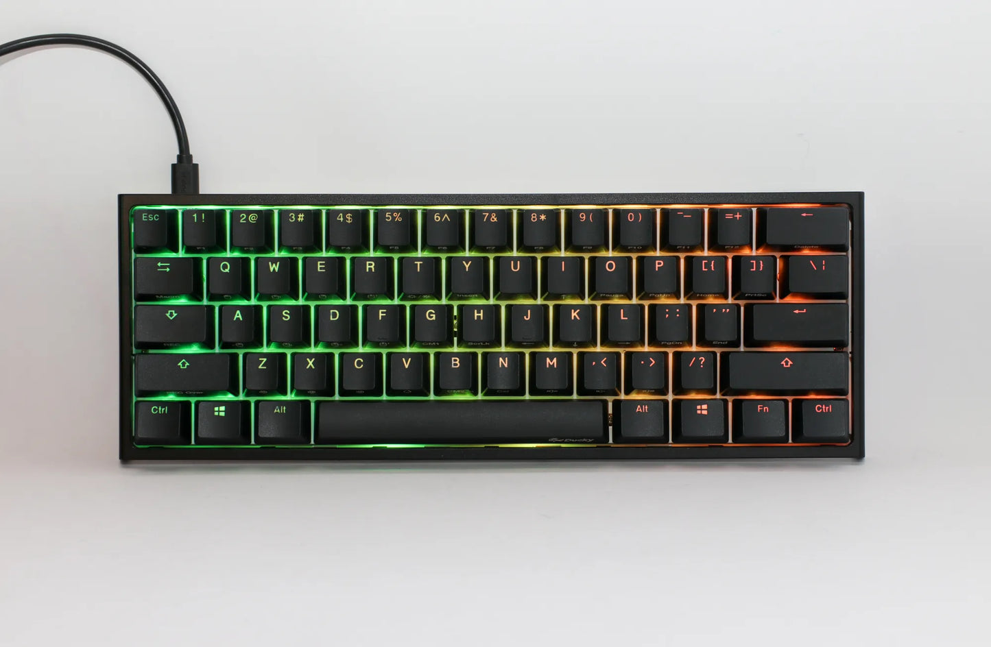 Ducky Keyboard One 2 Pro 60% Mechanical Keyboard; RGB; PBT Double Shot Keycaps  - Cherry Blue .