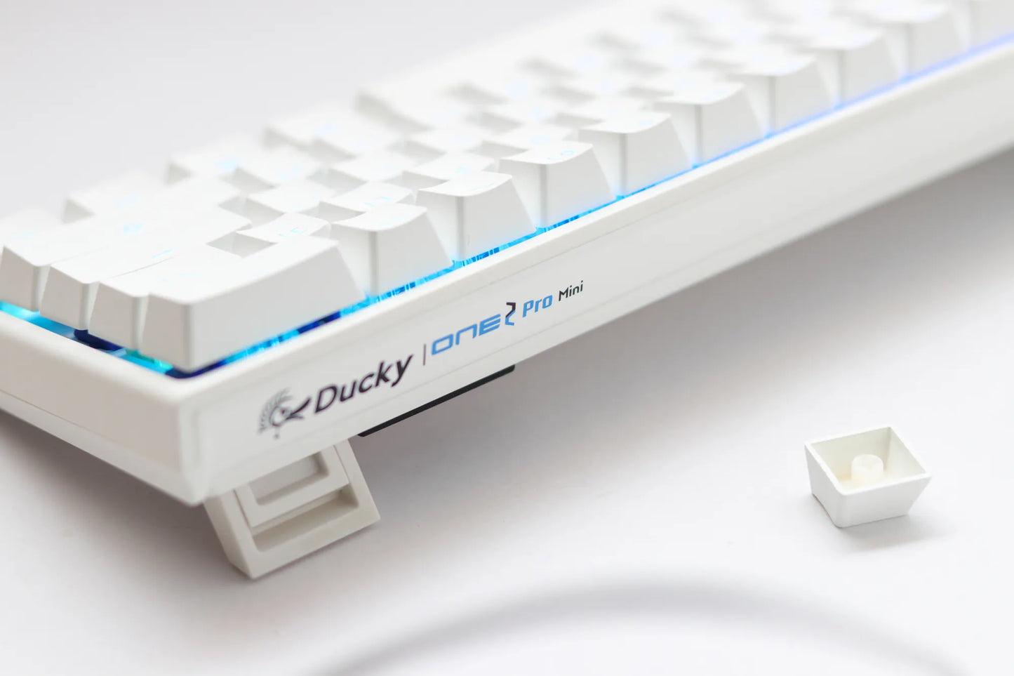 Ducky Keyboard One 2 Pro 60% Mechanical Keyboard; RGB; PBT Double Shot Keycaps - White- Cherry Black .