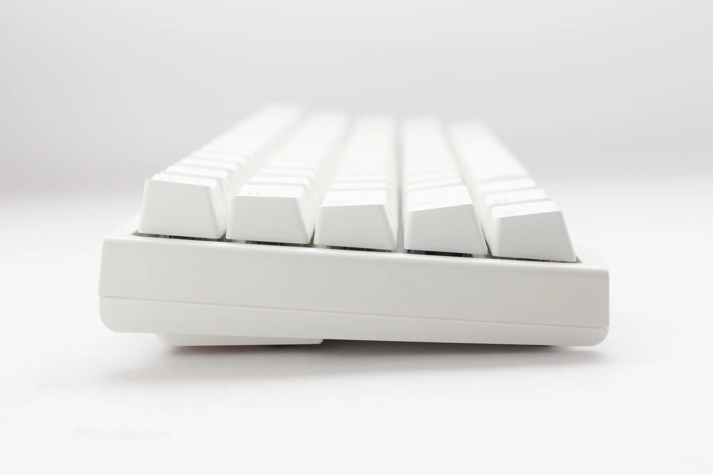 Ducky Keyboard One 2 Pro 60% Mechanical Keyboard; RGB; PBT Double Shot Keycaps - White- Cherry Red .