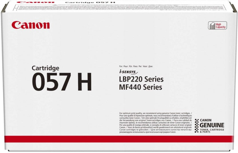 Canon 057 H Black Toner Cartridge - 057H BK