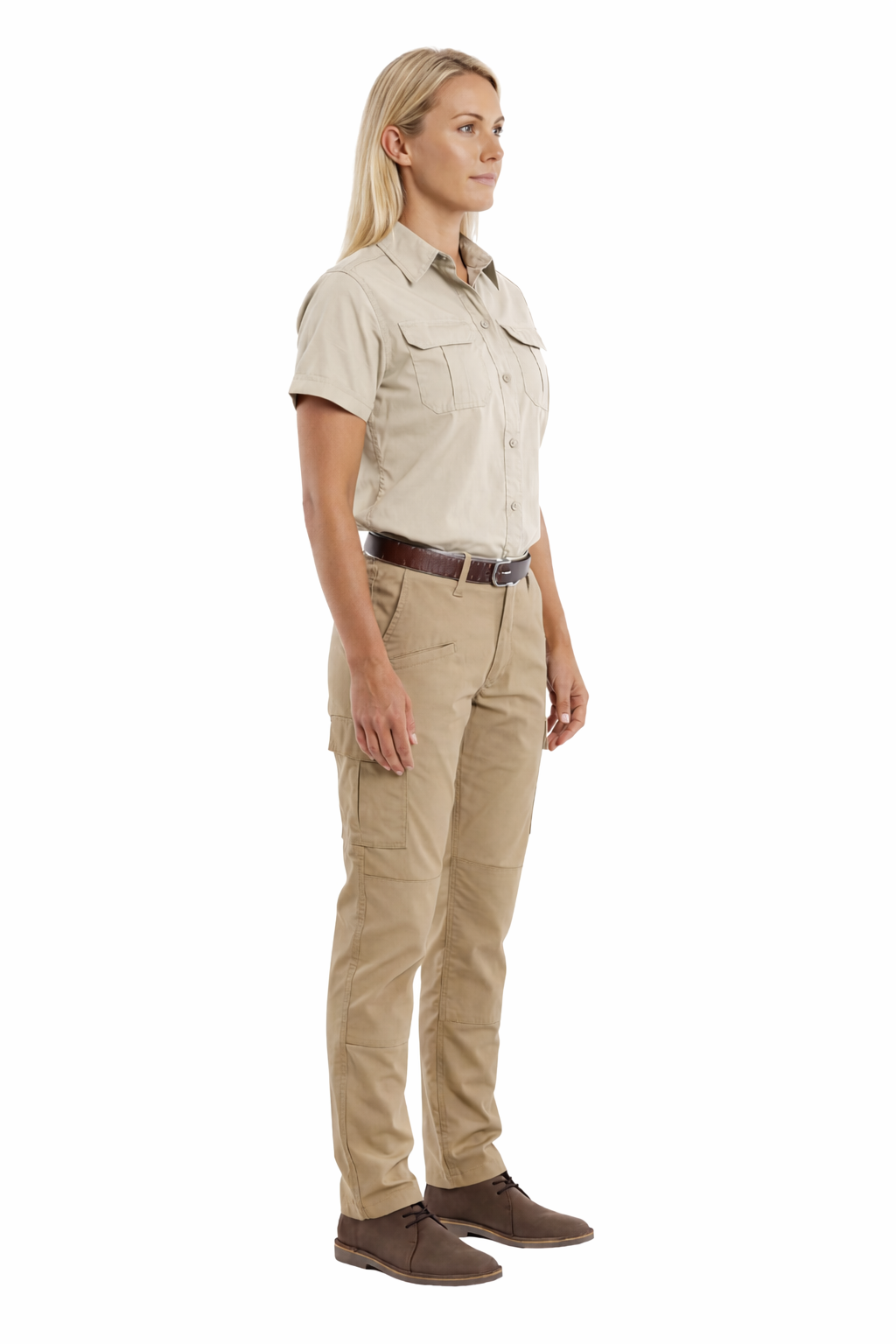 100% Cotton Ladies Two Tone Shirt