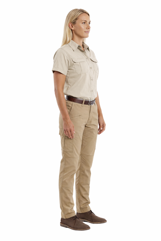 100% Cotton Ladies Two Tone Shirt