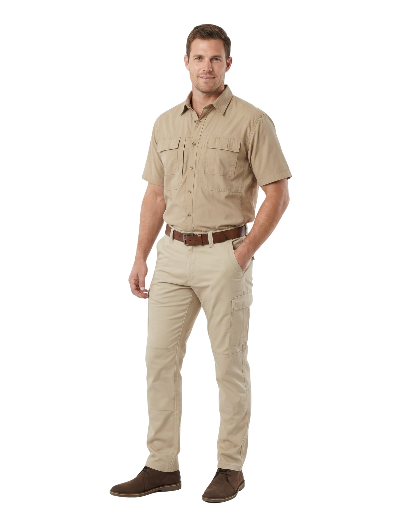 Vent on Back Button up 100% Cotton