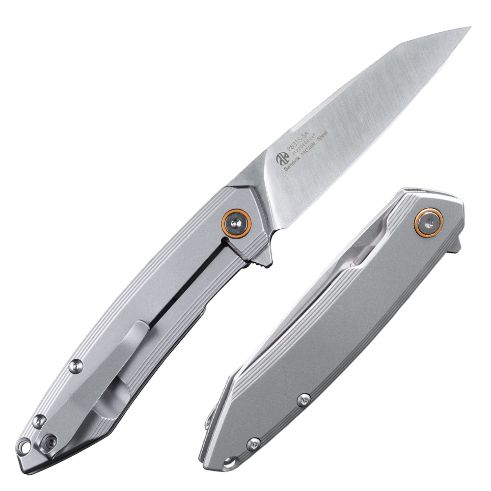 Ruike P831S-SA Frame Lock Knife - Sandblasted Silver (RNS20892)