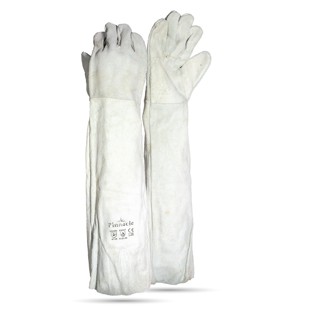 Pinnacle Chrome Leather Double Palm Glove Shoulder Length 16" (13-100109)