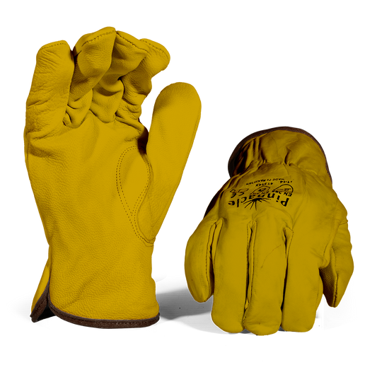 Pinnacle Yellow Leather NAPA Glove ( Made of Cow Hide) Size L (13-1001151)
