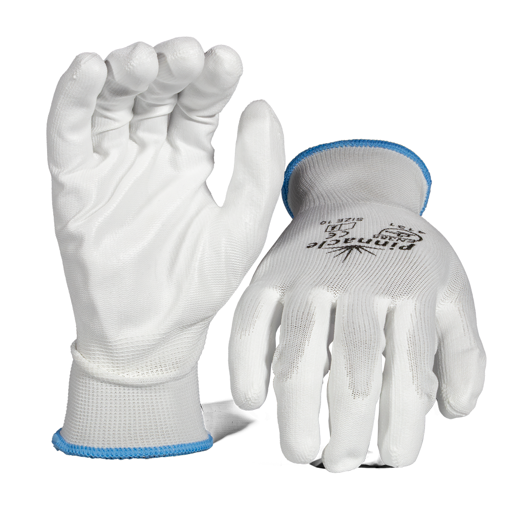 Pinnacle White Pu Palm Coated Glove Size 10 (13-100290)