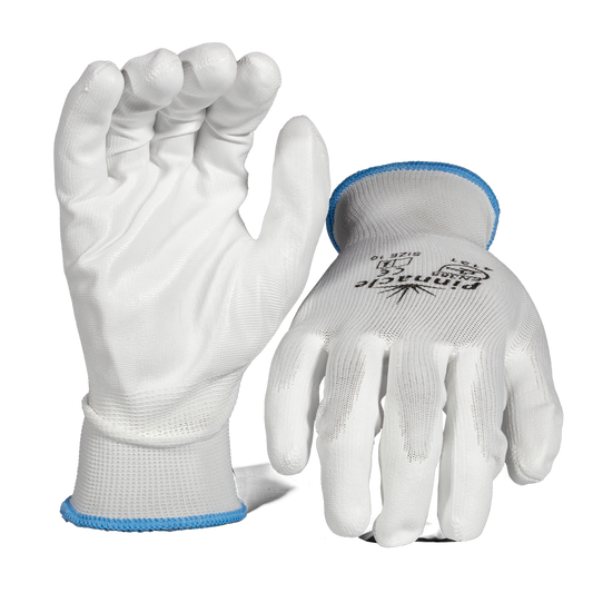 Pinnacle White Pu Palm Coated Glove Size 10 (13-100290)